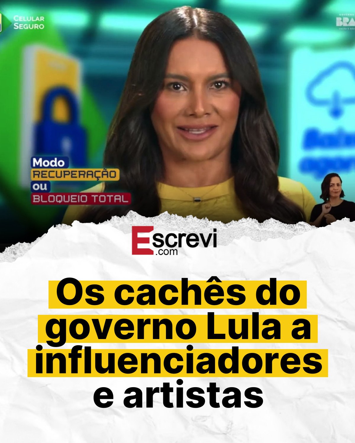 Os cachês do governo Lula a influenciadores e artistas card branco