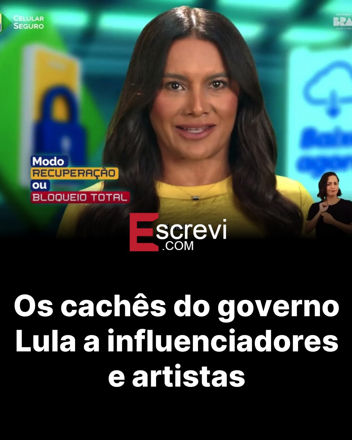 Os cachês do governo Lula a influenciadores e artistas card preto