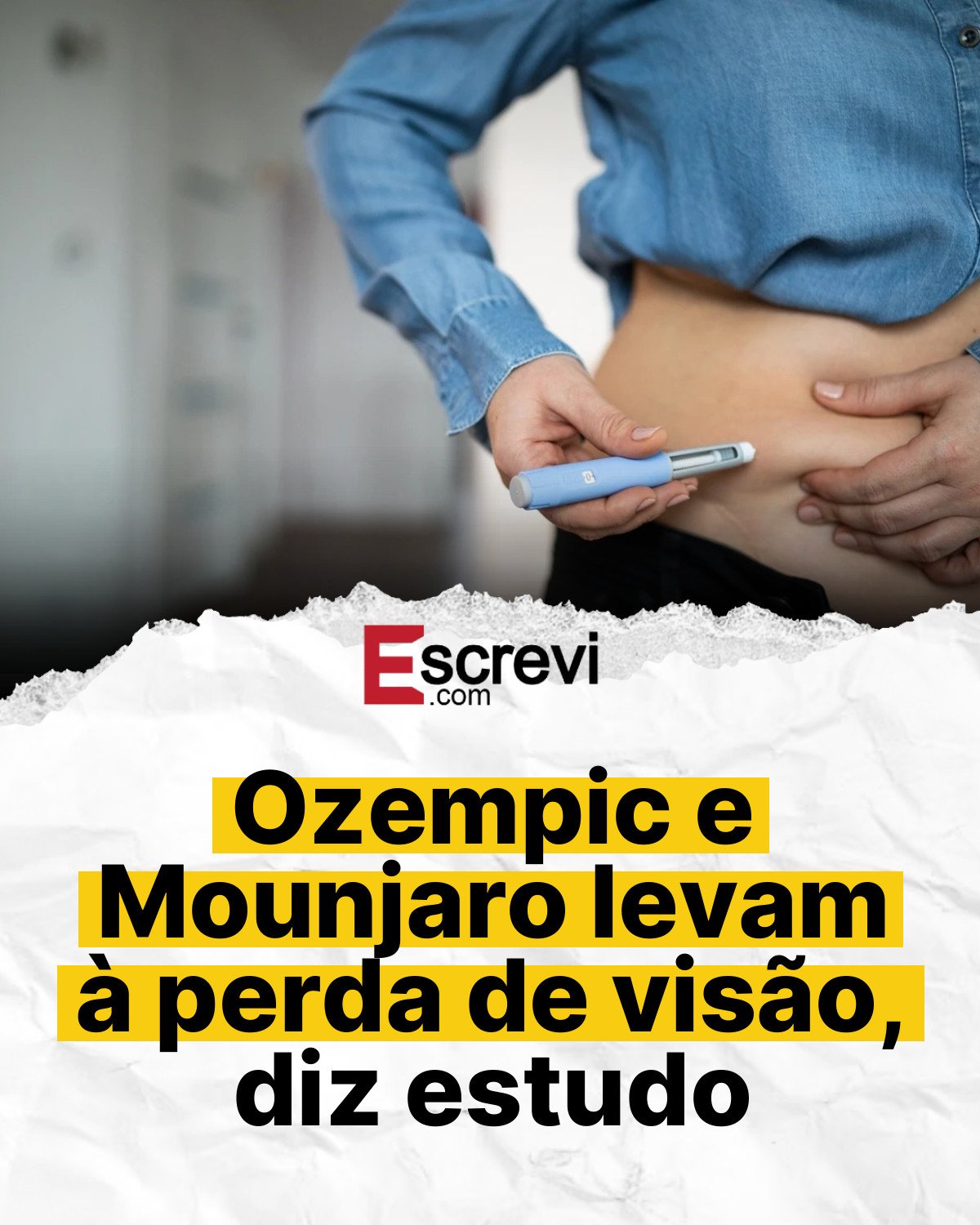 Ozempic e Mounjaro levam à perda de visão, diz estudo card branco