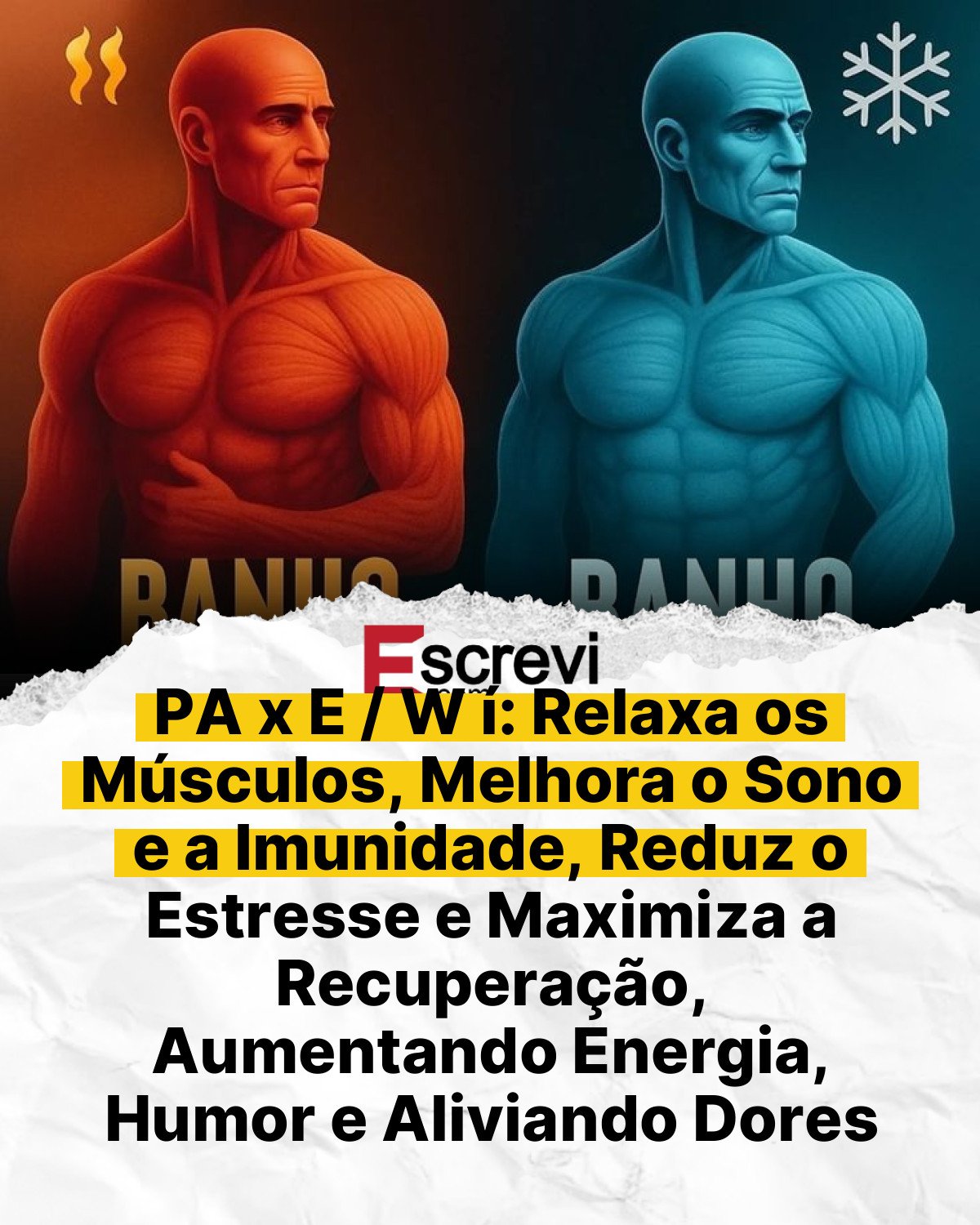 PA x E / W í: Relaxa os Músculos, Melhora o Sono e a Imunidade, Reduz o Estresse e Maximiza a Recuperação, Aumentando Energia, Humor e Aliviando Dores Leves card branco