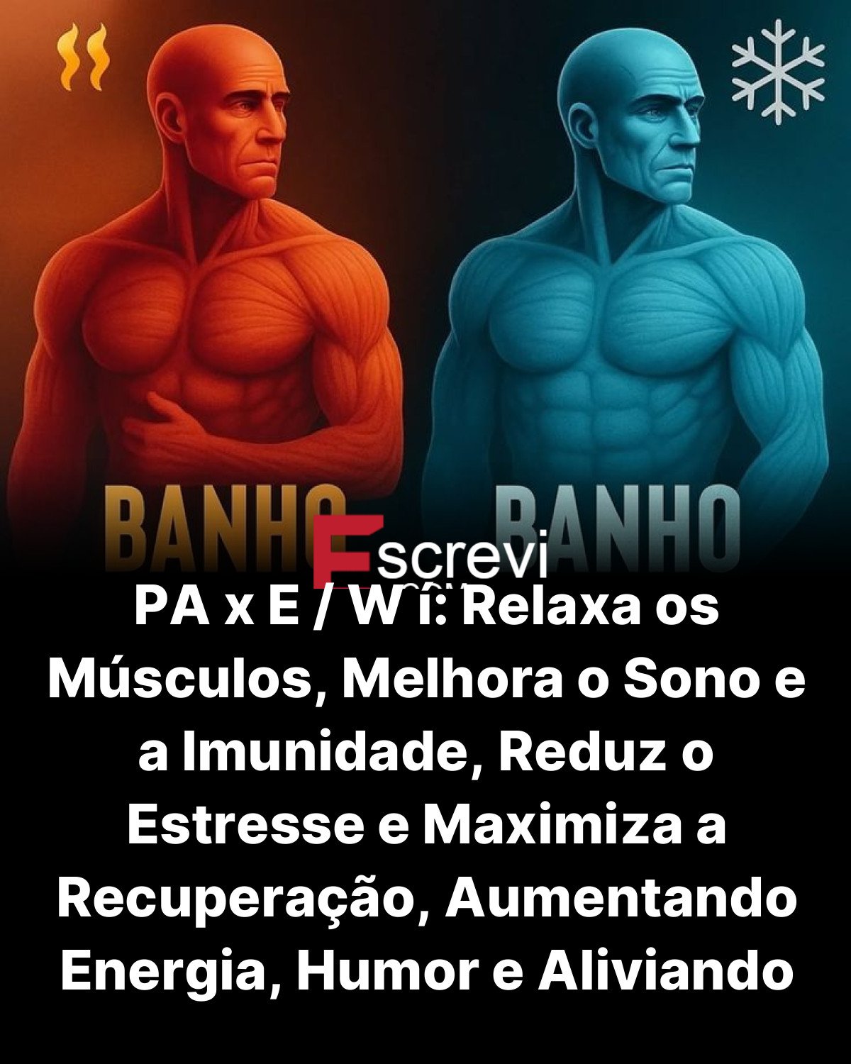 PA x E / W í: Relaxa os Músculos, Melhora o Sono e a Imunidade, Reduz o Estresse e Maximiza a Recuperação, Aumentando Energia, Humor e Aliviando Dores Leves card preto