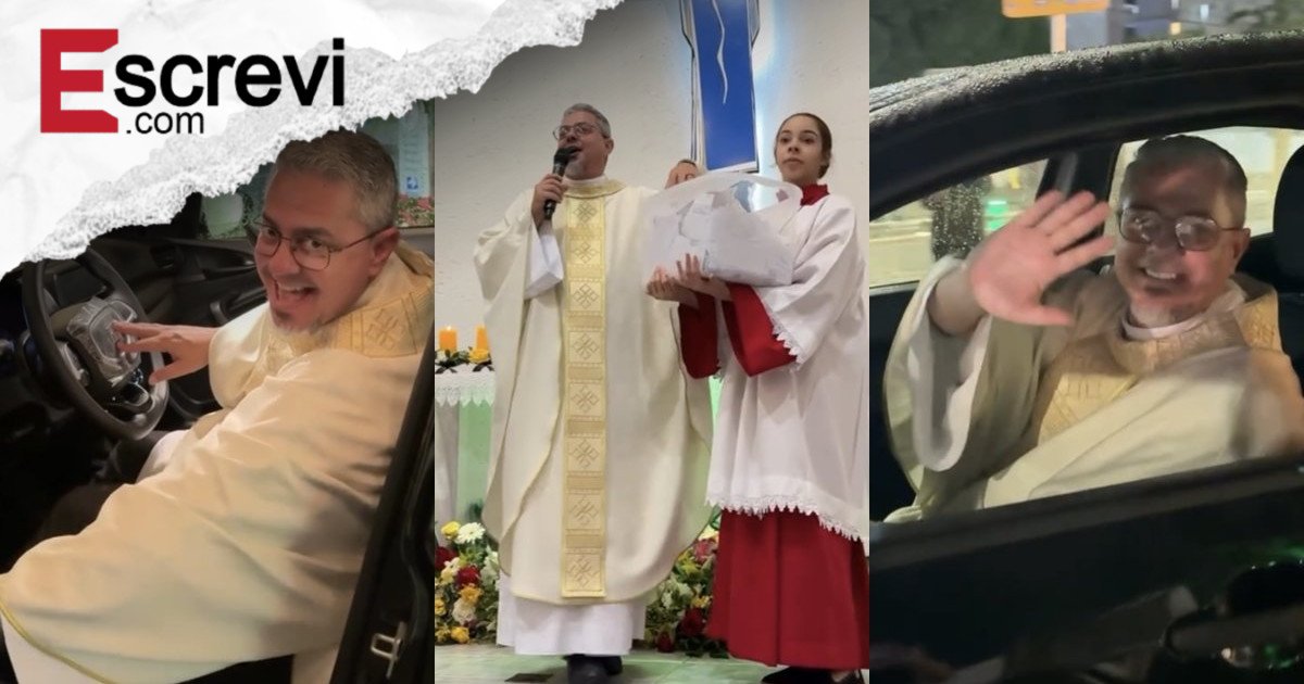 Padre organiza rifa, participa do sorteio e leva o carro ao sortear bilhete em branco em SC imagem principal
