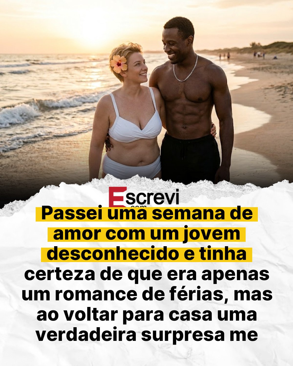 Passei uma semana de amor com um jovem desconhecido e tinha certeza de que era apenas um romance de férias, mas ao voltar para casa uma verdadeira surpresa me esperava – highxtop card branco