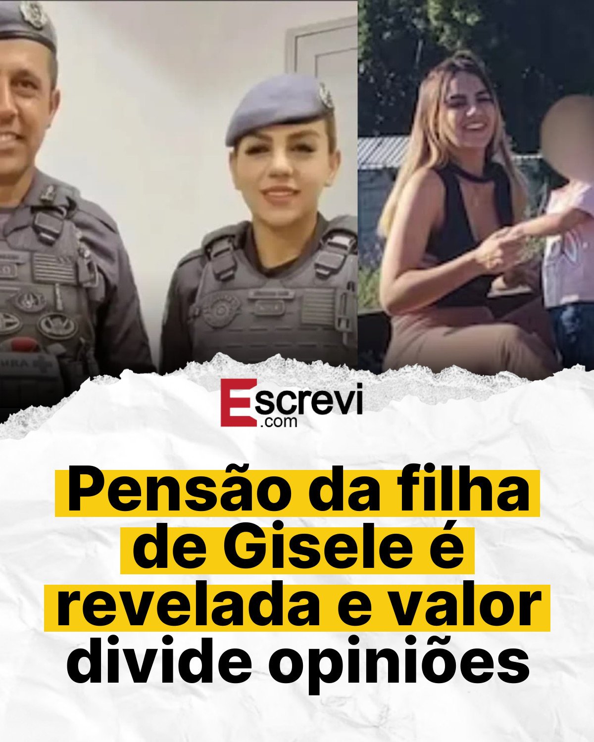 Pensão da filha de Gisele é revelada e valor divide opiniões card branco