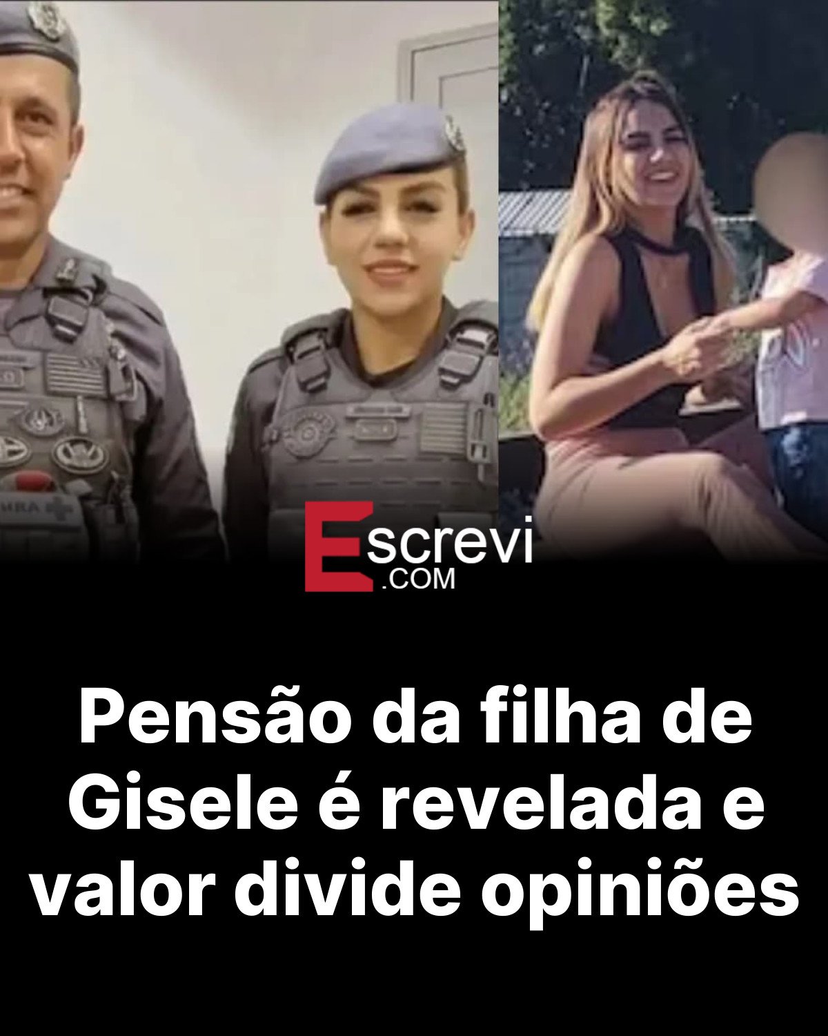 Pensão da filha de Gisele é revelada e valor divide opiniões card preto