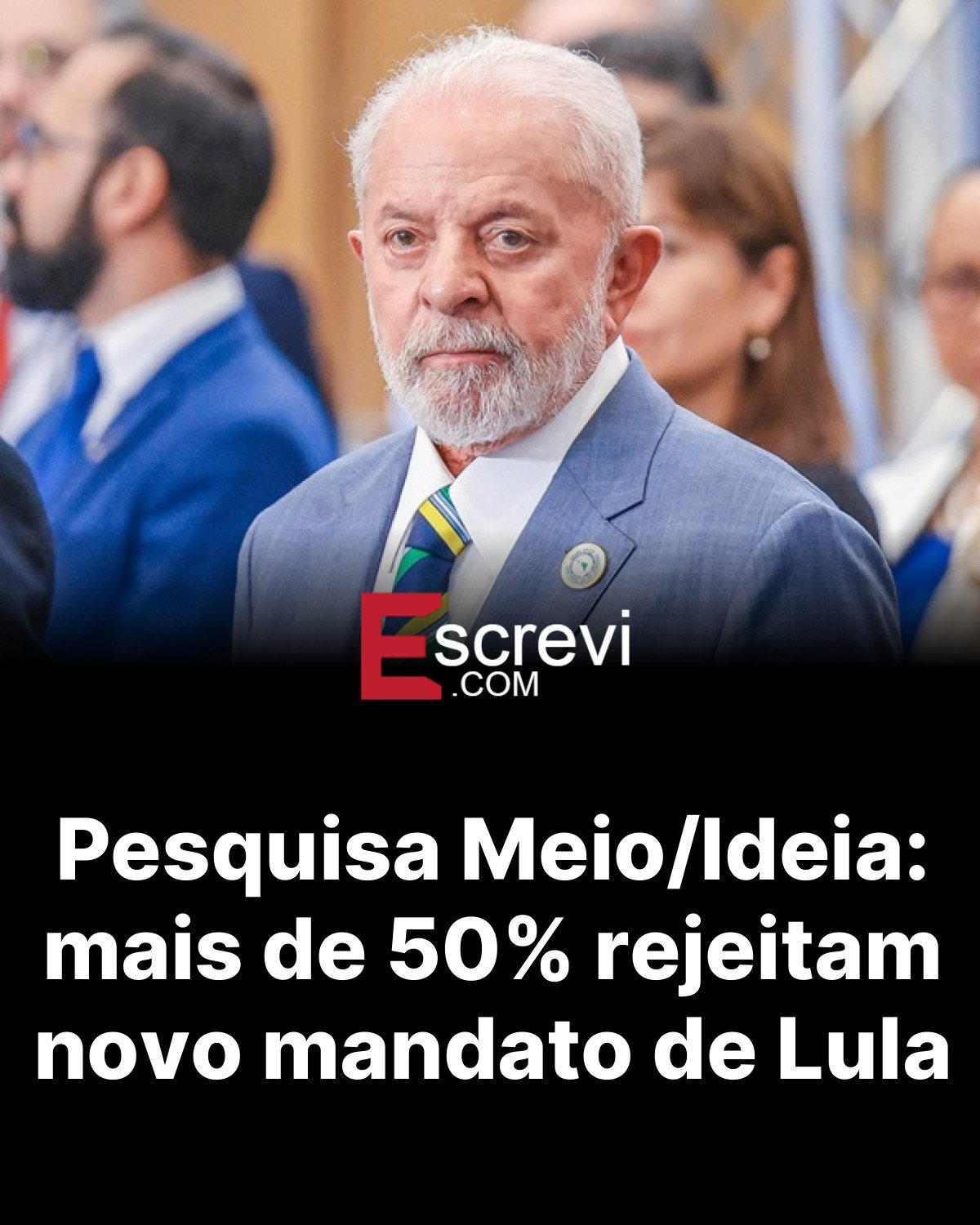 Pesquisa Meio/Ideia: mais de 50% rejeitam novo mandato de Lula card preto
