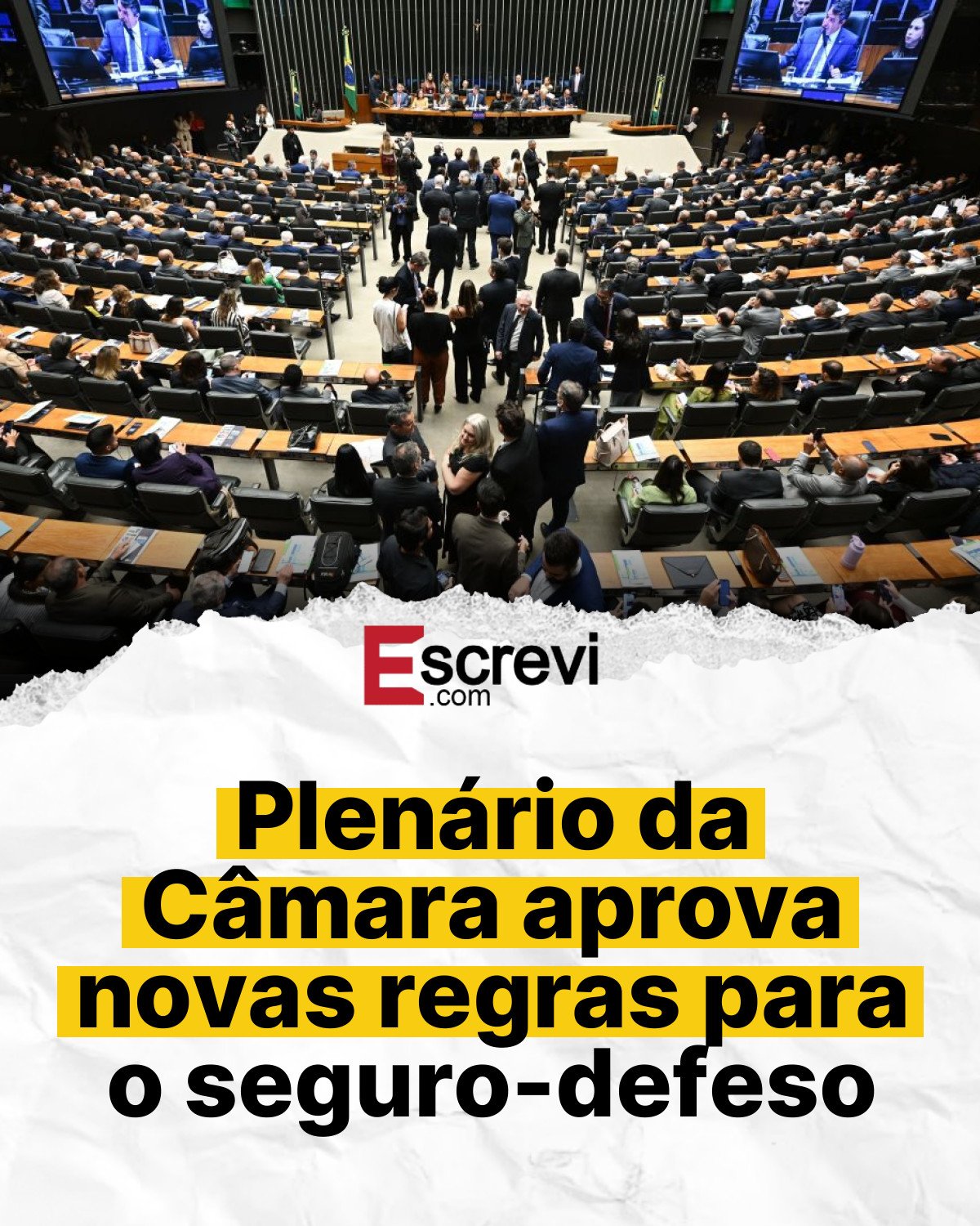 Plenário da Câmara aprova novas regras para o seguro-defeso card branco