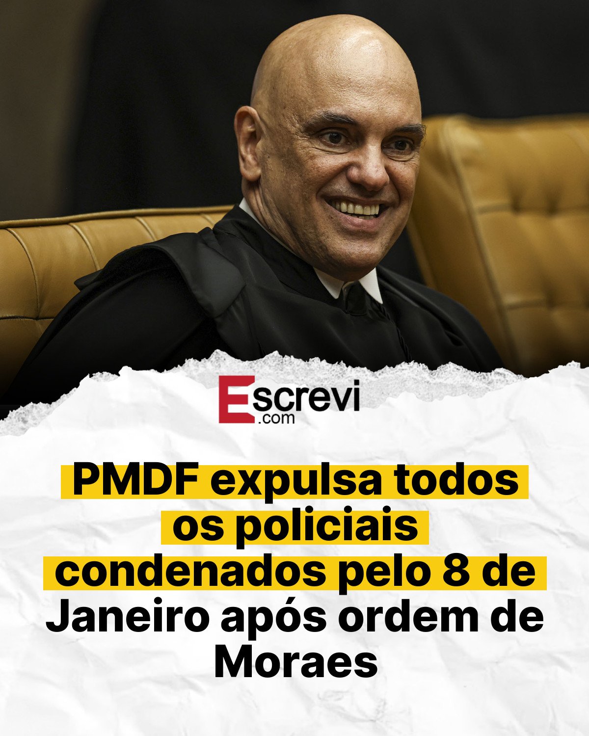 PMDF expulsa todos os policiais condenados pelo 8 de Janeiro após ordem de Moraes card branco