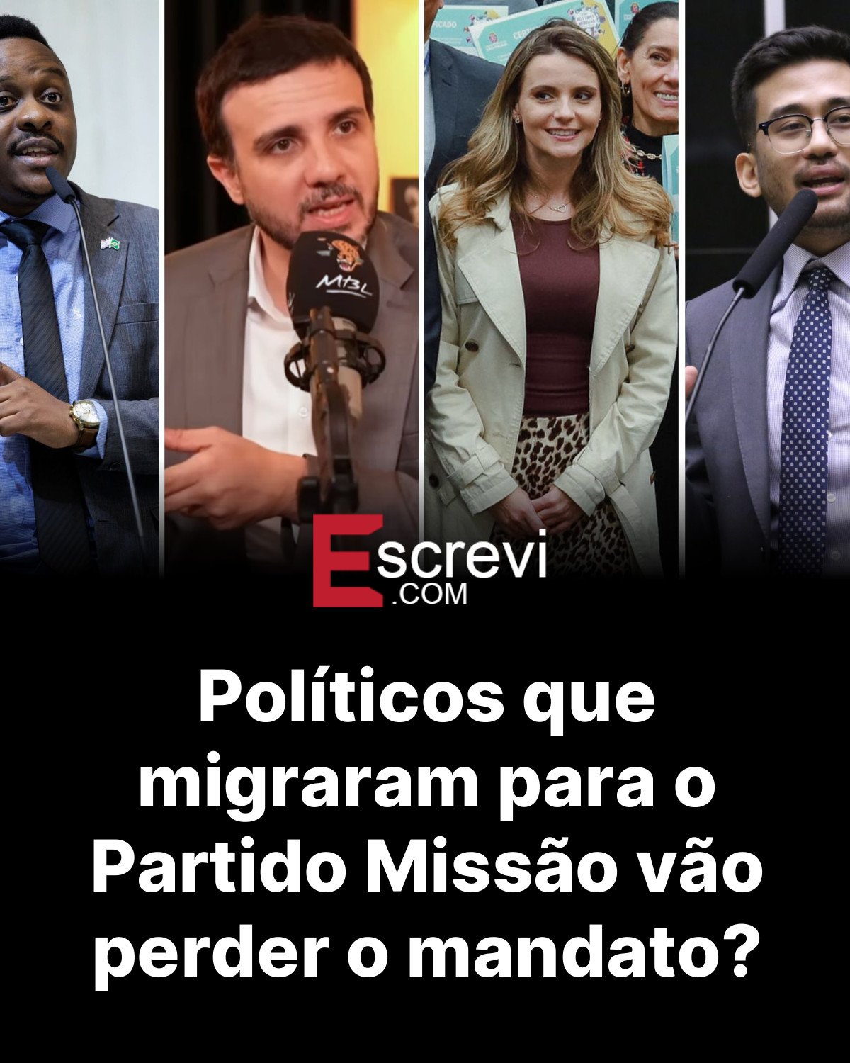 Políticos que migraram para o Partido Missão vão perder o mandato? card preto