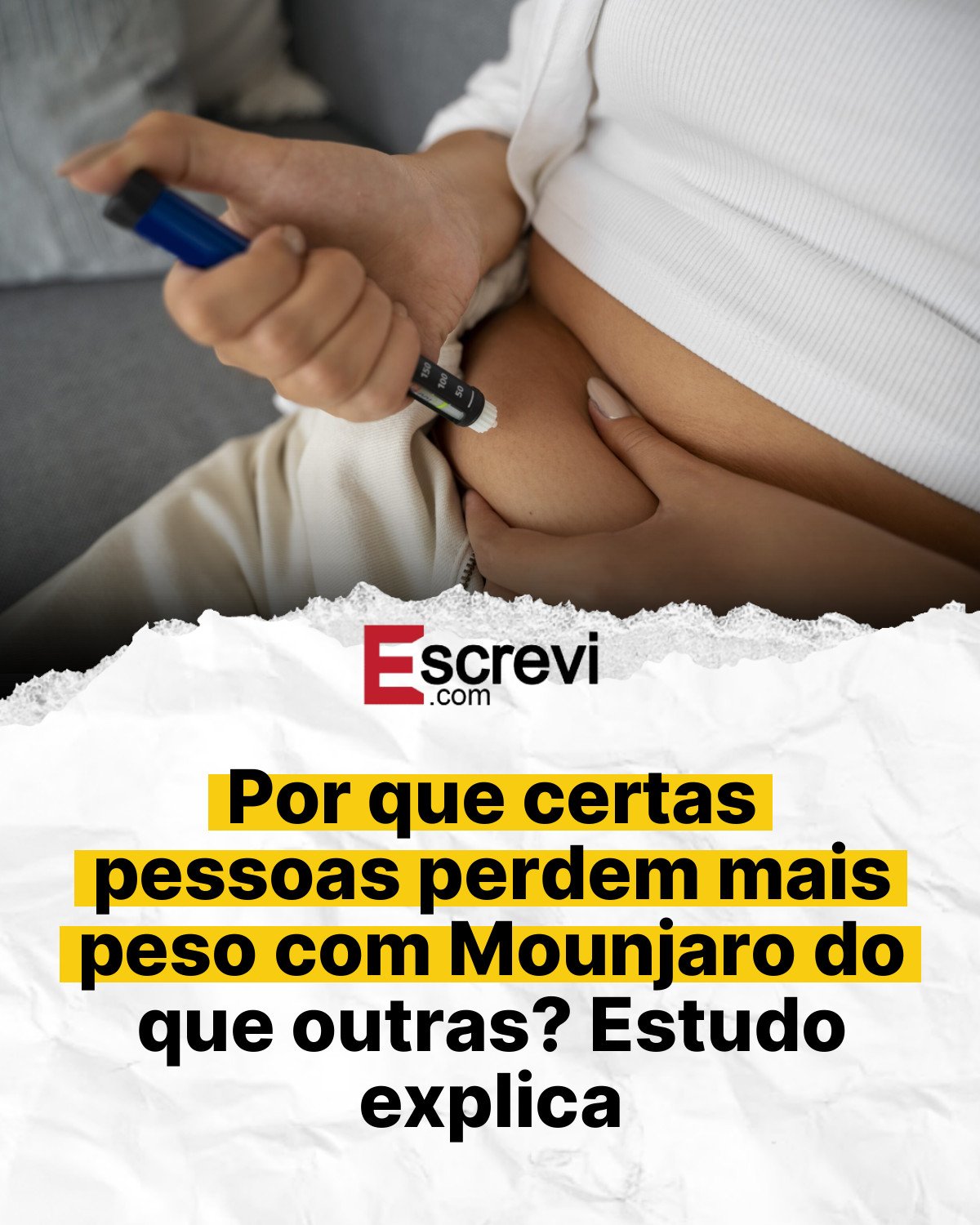 Por que certas pessoas perdem mais peso com Mounjaro do que outras? Estudo explica card branco