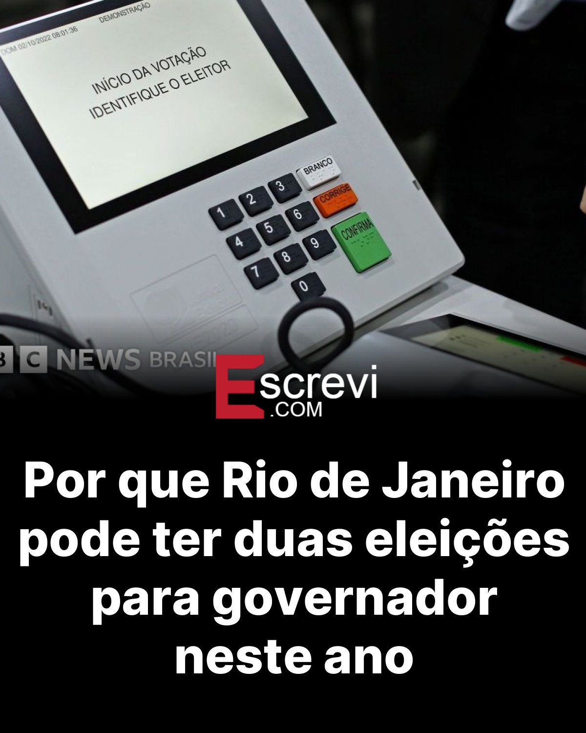 Por que Rio de Janeiro pode ter duas eleições para governador neste ano card preto