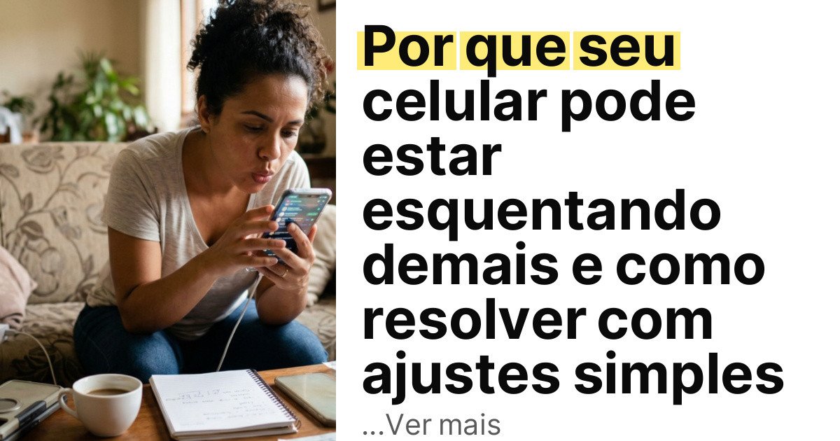 Por que seu celular pode estar esquentando demais e como resolver com ajustes simples imagem principal