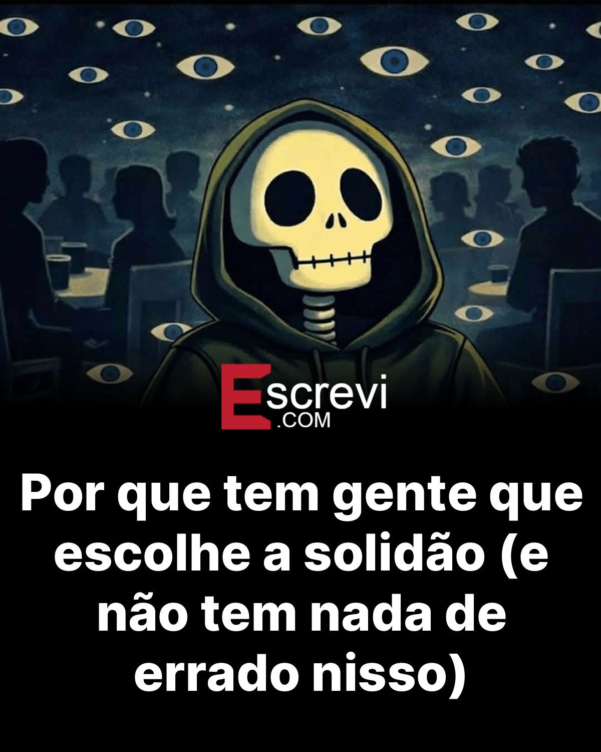 Por que tem gente que escolhe a solidão (e não tem nada de errado nisso) card preto