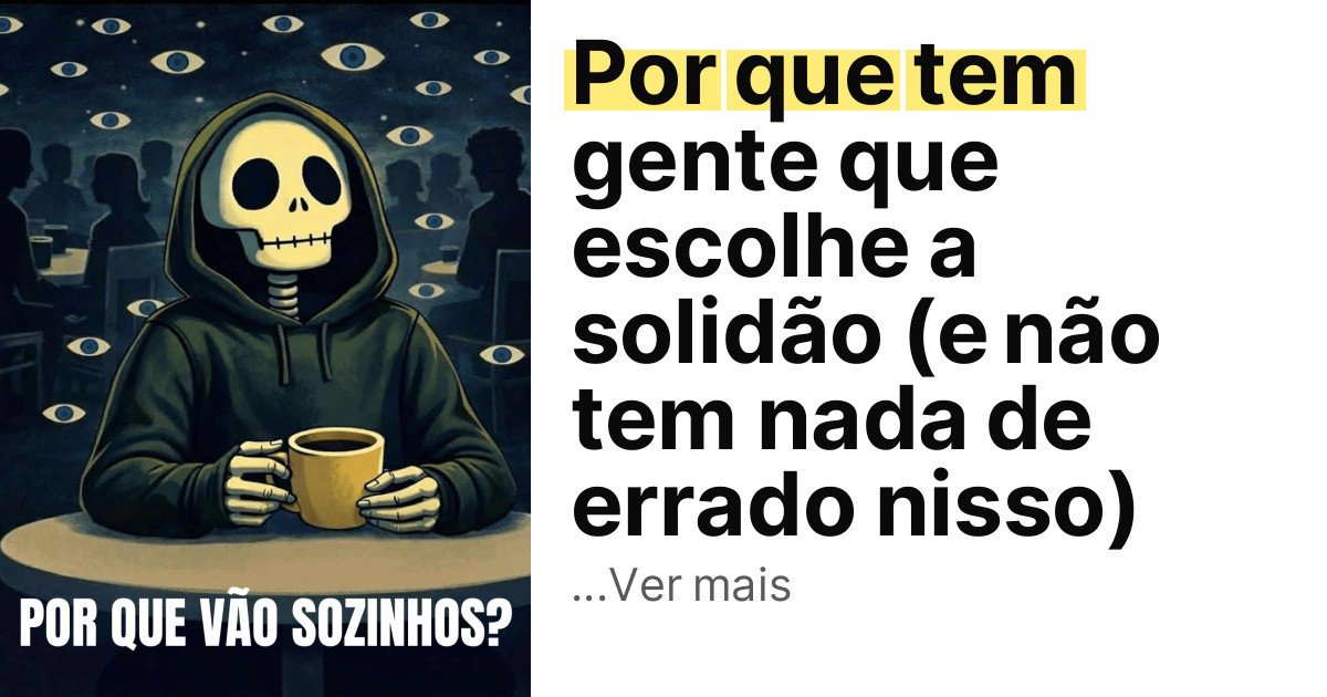 Por que tem gente que escolhe a solidão (e não tem nada de errado nisso) imagem principal