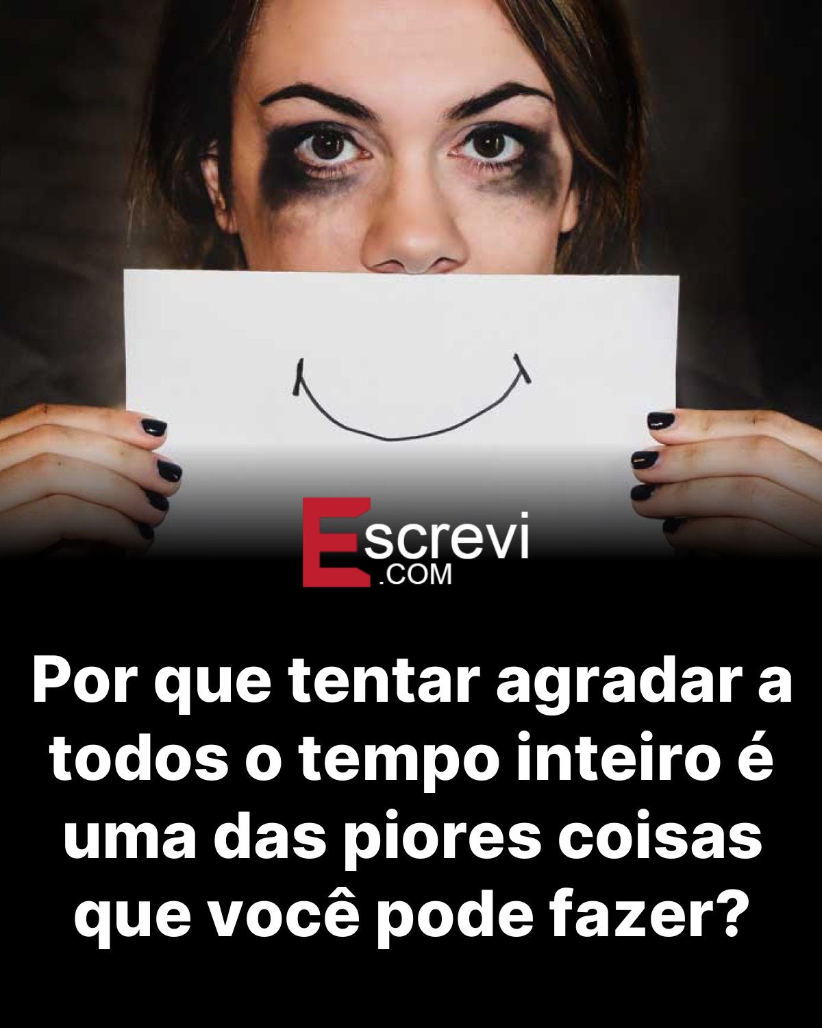 Por que tentar agradar a todos o tempo inteiro é uma das piores coisas que você pode fazer? card preto