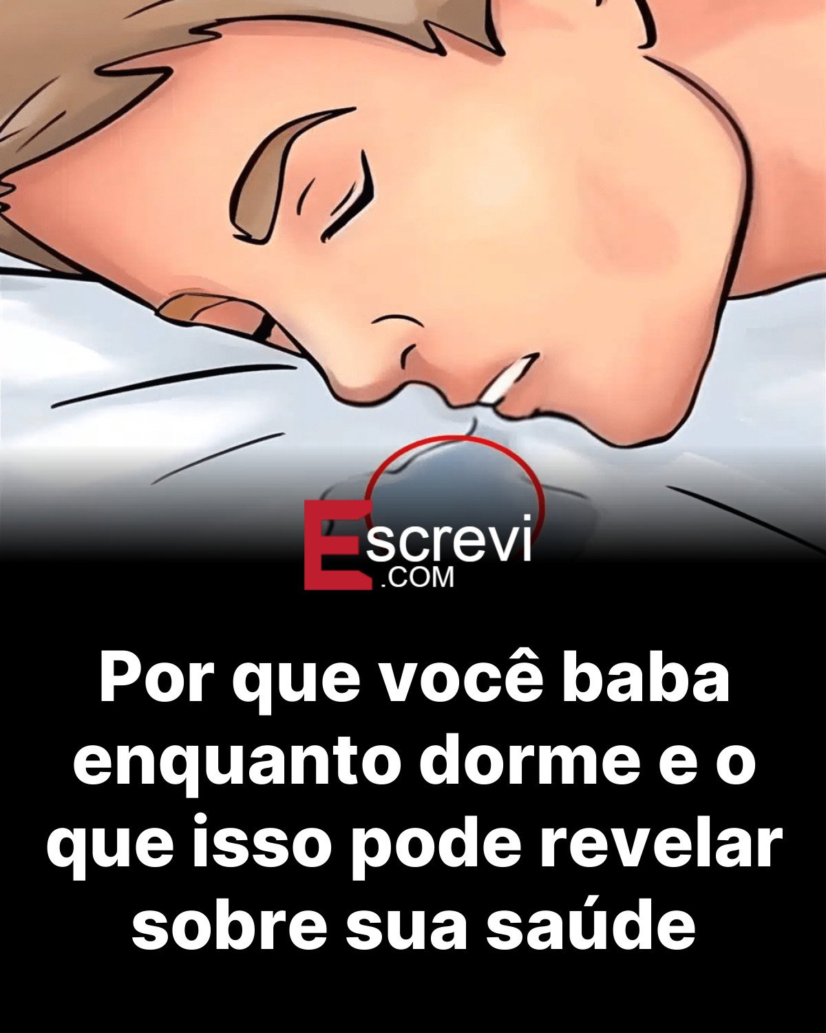 Por que você baba enquanto dorme e o que isso pode revelar sobre sua saúde card preto