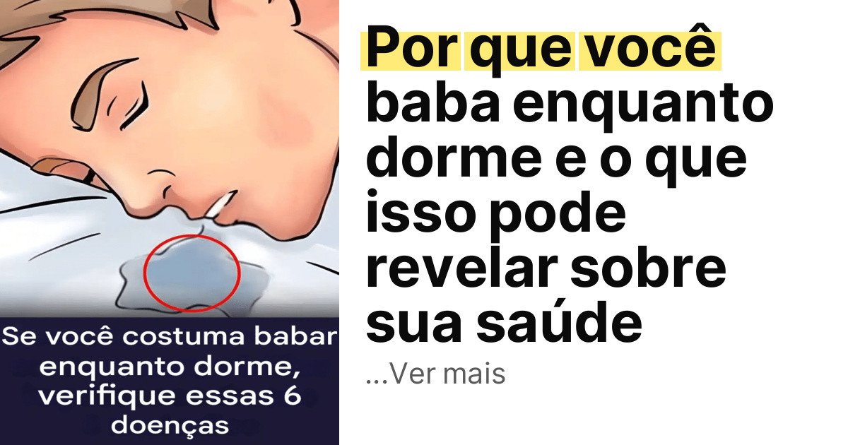 Por que você baba enquanto dorme e o que isso pode revelar sobre sua saúde imagem principal