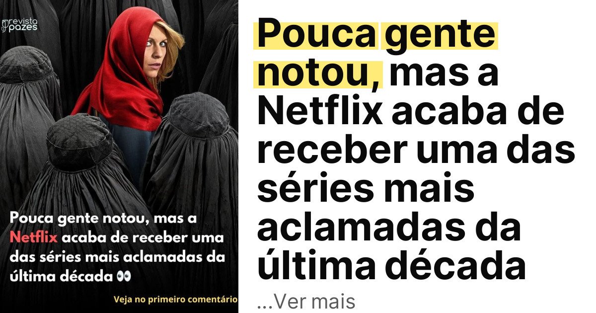 Pouca gente notou, mas a Netflix acaba de receber uma das séries mais aclamadas da última década imagem principal