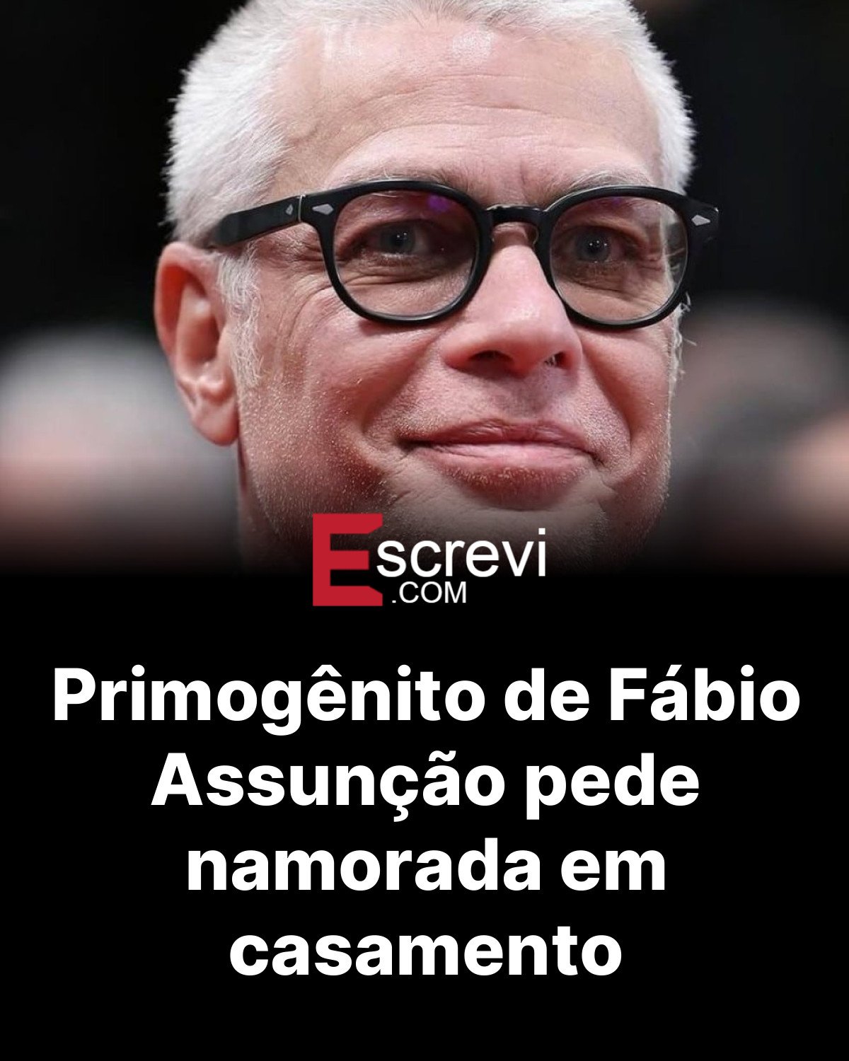 Primogênito de Fábio Assunção pede namorada em casamento card preto