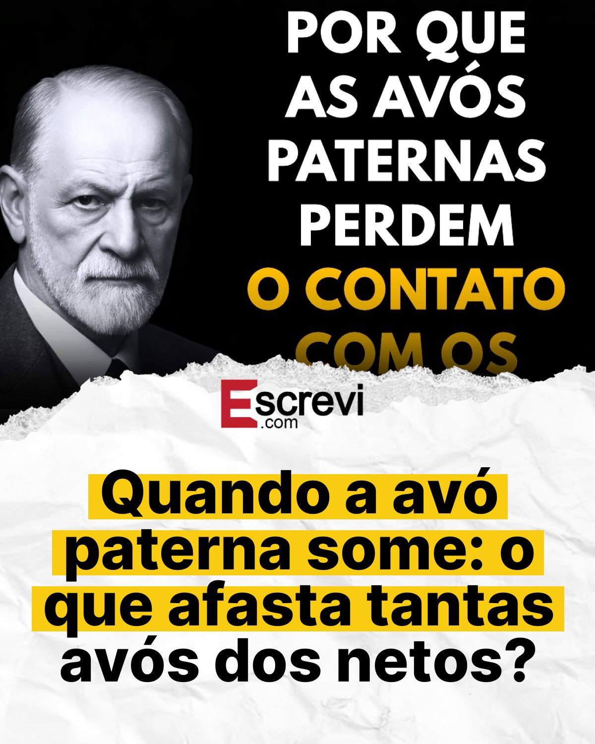 Quando a avó paterna some: o que afasta tantas avós dos netos? card branco