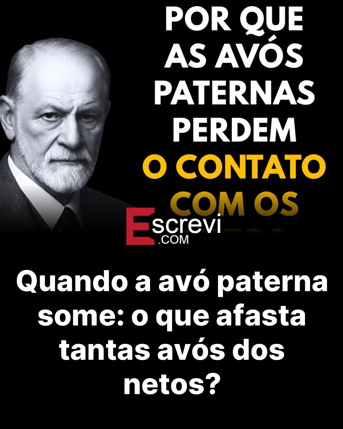 Quando a avó paterna some: o que afasta tantas avós dos netos? card preto