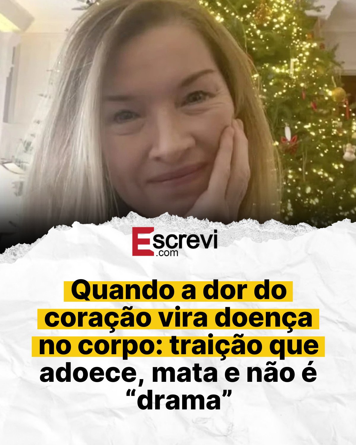 Quando a dor do coração vira doença no corpo: traição que adoece, mata e não é “drama” card branco