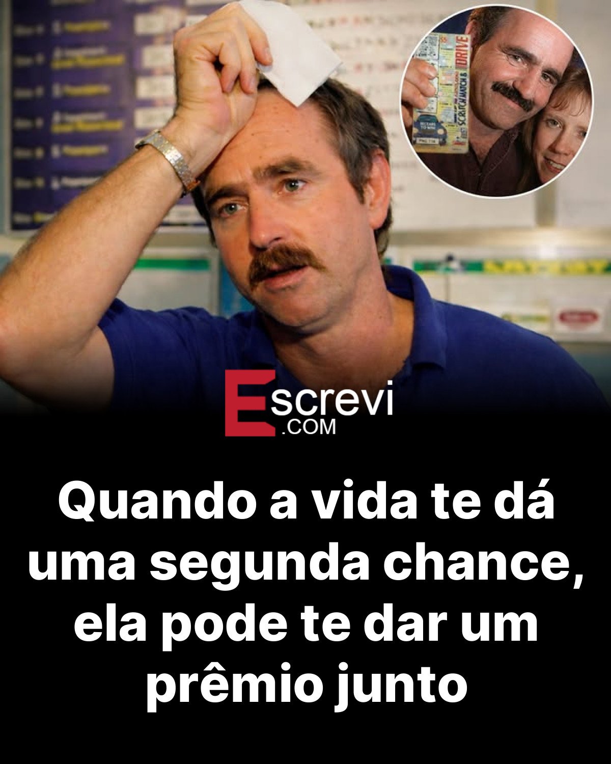 Quando a vida te dá uma segunda chance, ela pode te dar um prêmio junto card preto