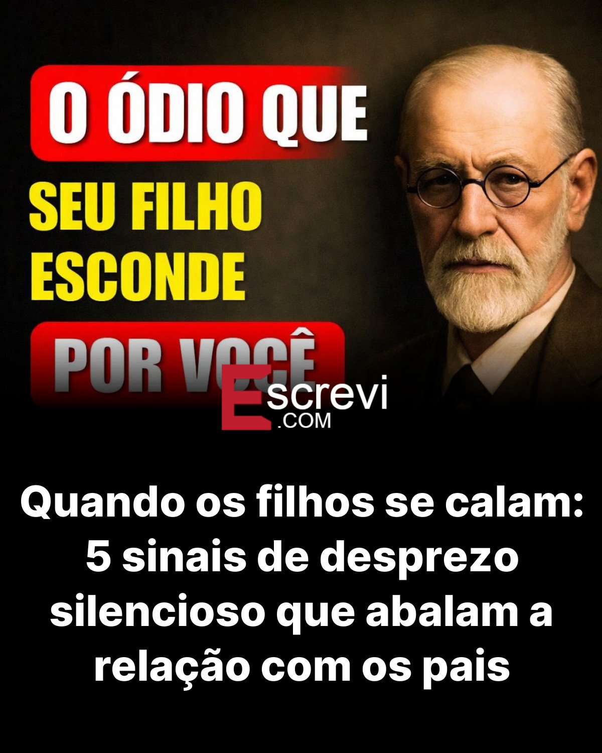Quando os filhos se calam: 5 sinais de desprezo silencioso que abalam a relação com os pais card preto