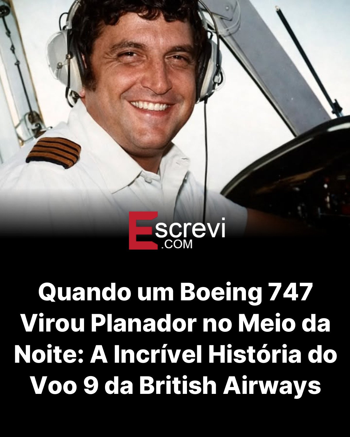 Quando um Boeing 747 Virou Planador no Meio da Noite: A Incrível História do Voo 9 da British Airways card preto