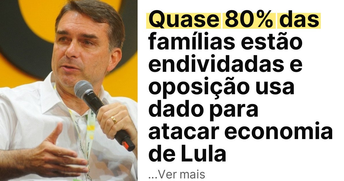 Quase 80% das famílias estão endividadas e oposição usa dado para atacar economia de Lula imagem principal