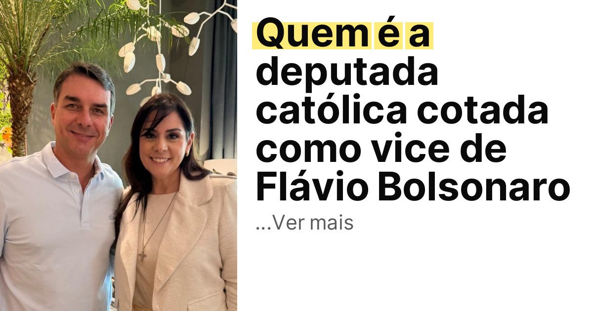 Quem é a deputada católica cotada como vice de Flávio Bolsonaro imagem principal