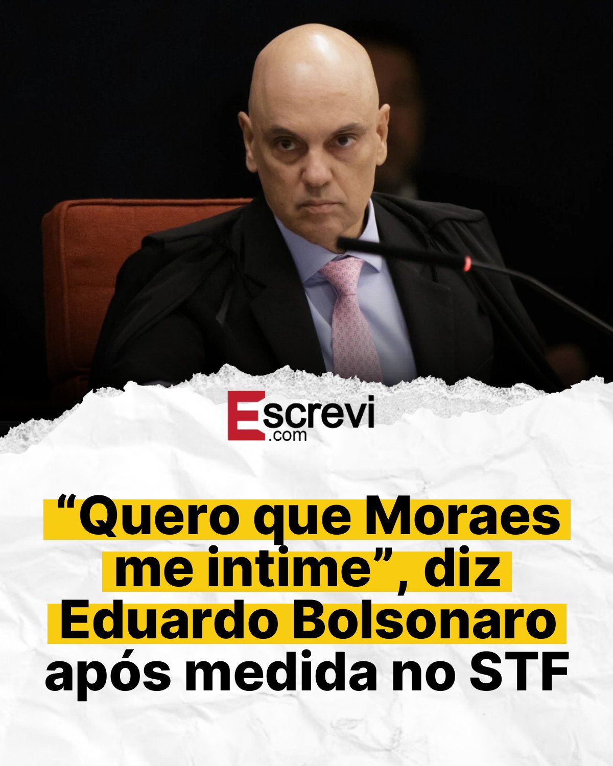 “Quero que Moraes me intime”, diz Eduardo Bolsonaro após medida no STF card branco