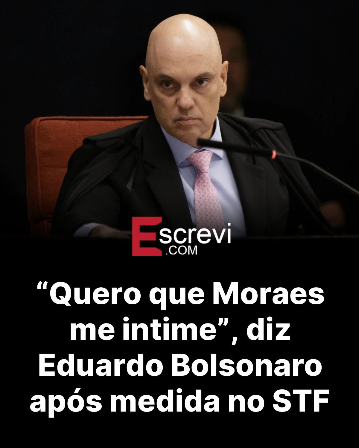 “Quero que Moraes me intime”, diz Eduardo Bolsonaro após medida no STF card preto
