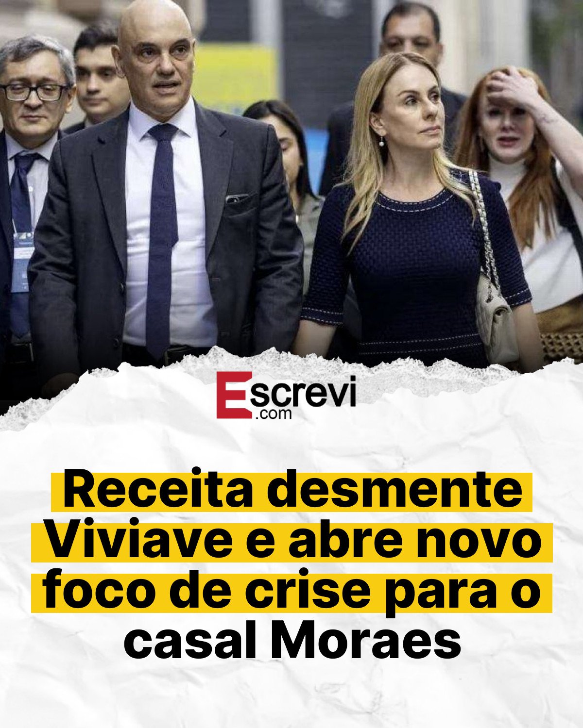 Receita desmente Viviave e abre novo foco de crise para o casal Moraes card branco
