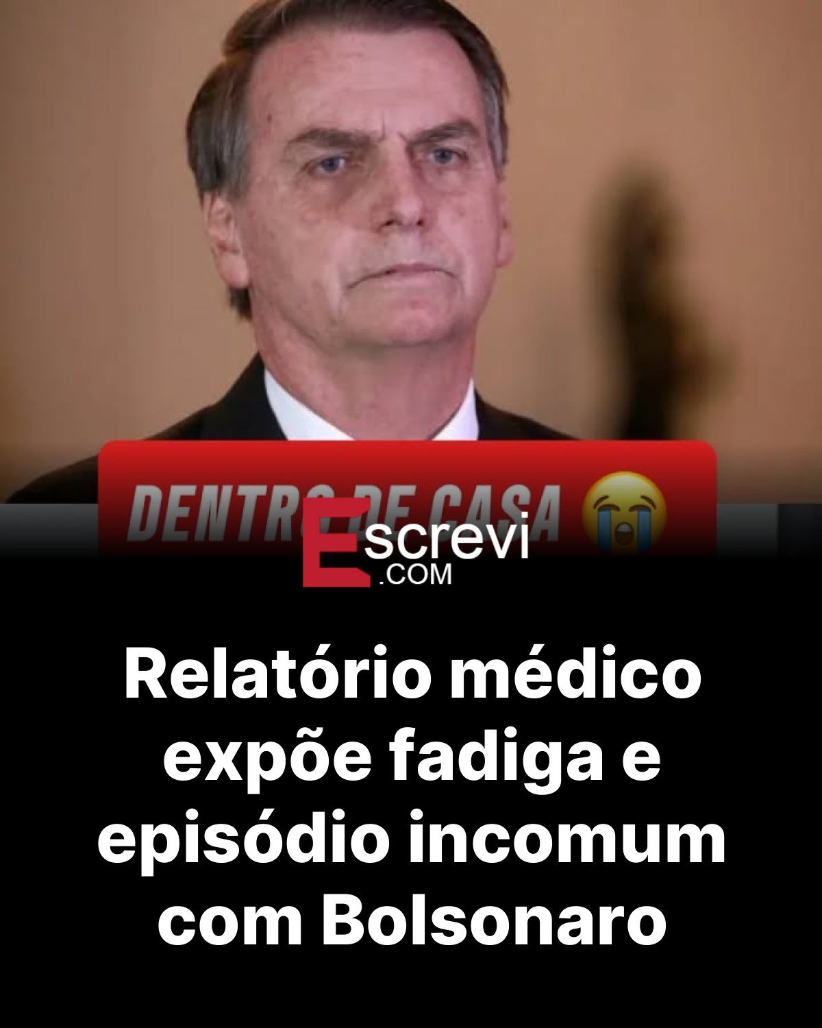 Relatório médico expõe fadiga e episódio incomum com Bolsonaro card preto