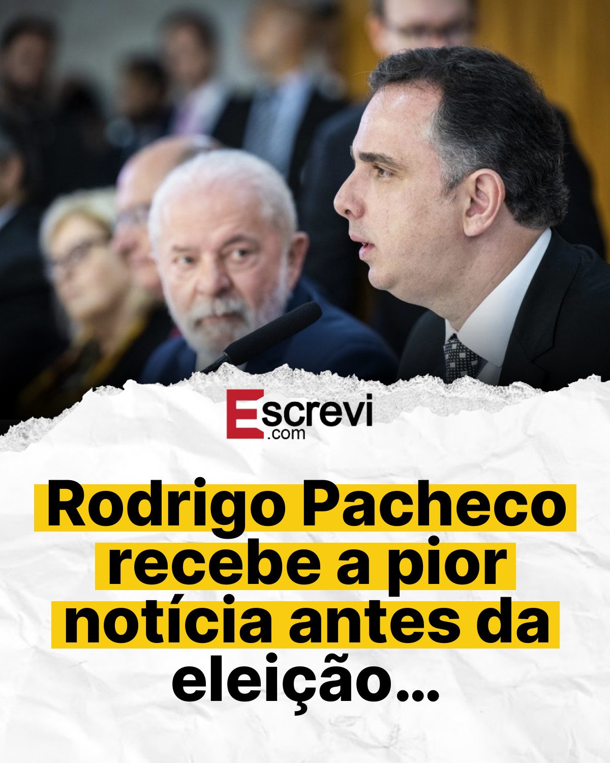 Rodrigo Pacheco recebe a pior notícia antes da eleição… card branco