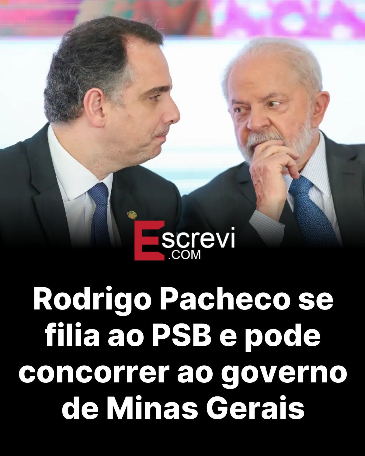 Rodrigo Pacheco se filia ao PSB e pode concorrer ao governo de Minas Gerais card preto
