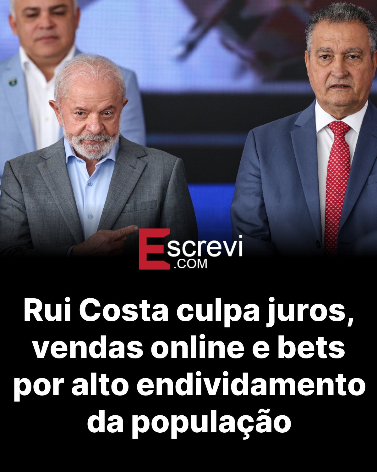 Rui Costa culpa juros, vendas online e bets por alto endividamento da população card preto