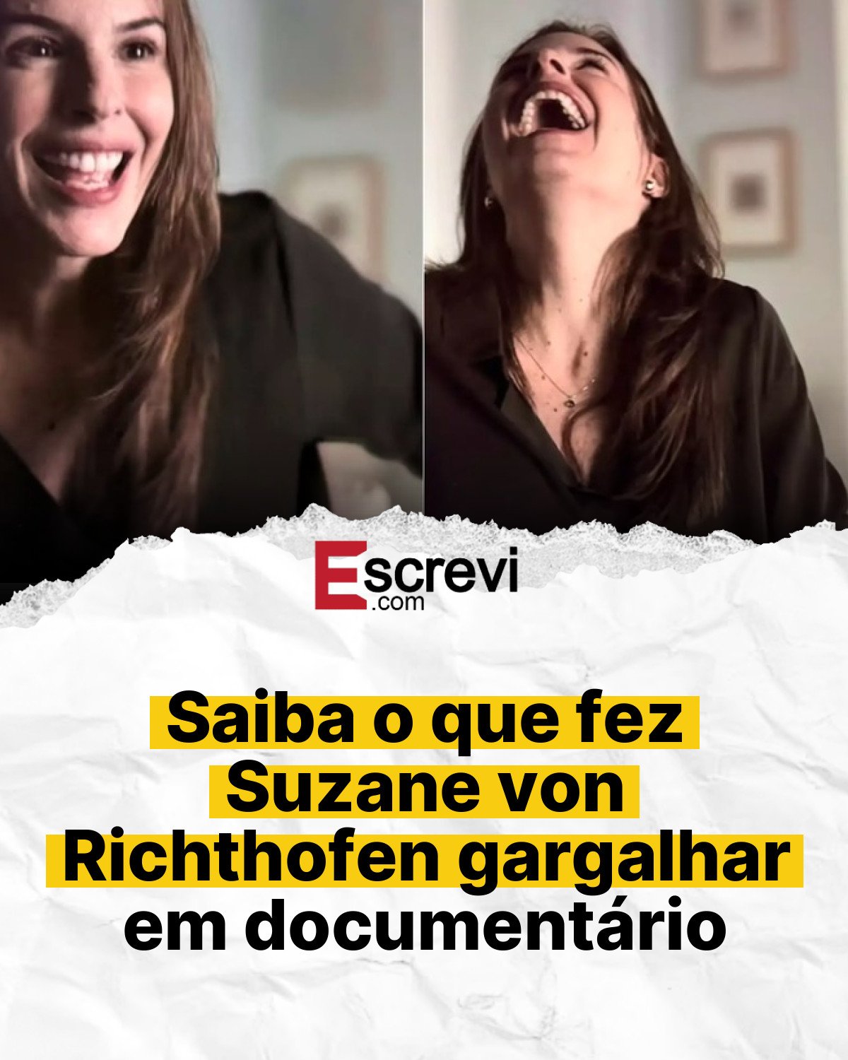 Saiba o que fez Suzane von Richthofen gargalhar em documentário card branco