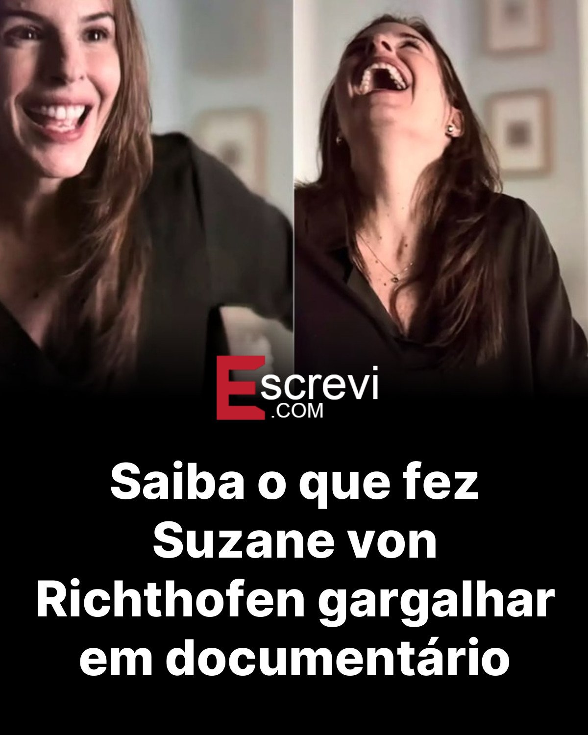 Saiba o que fez Suzane von Richthofen gargalhar em documentário card preto