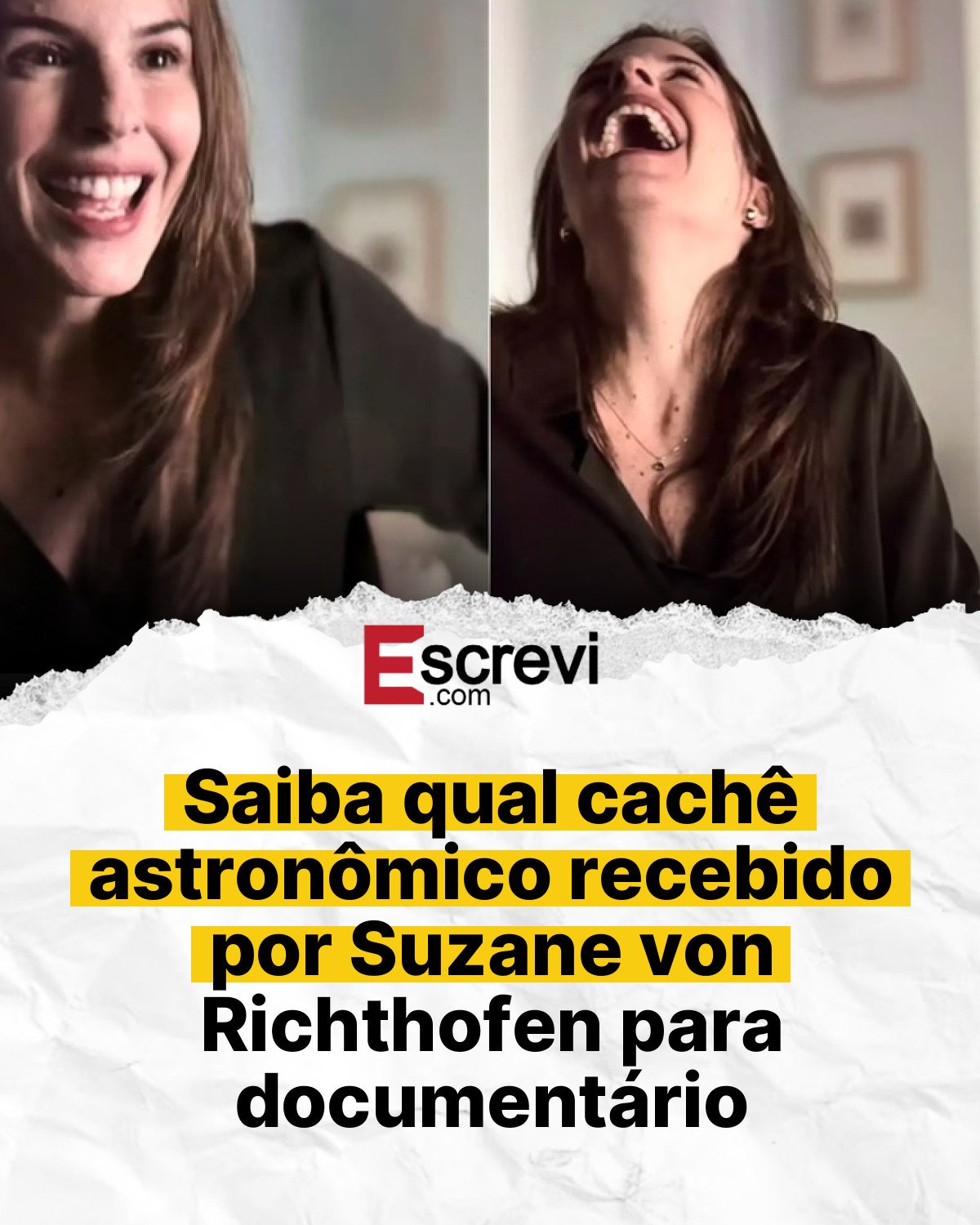 Saiba qual cachê astronômico recebido por Suzane von Richthofen para documentário card branco