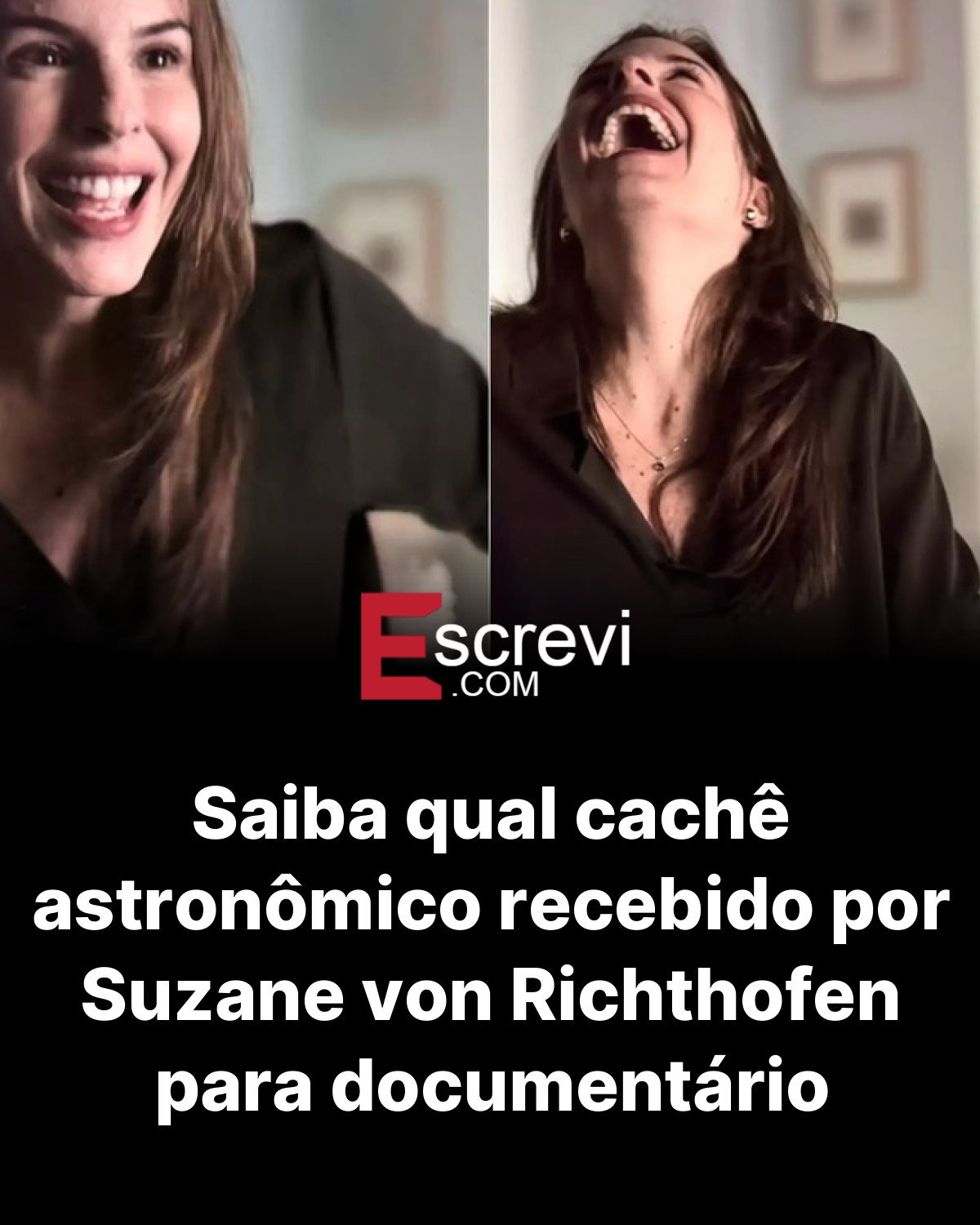 Saiba qual cachê astronômico recebido por Suzane von Richthofen para documentário card preto