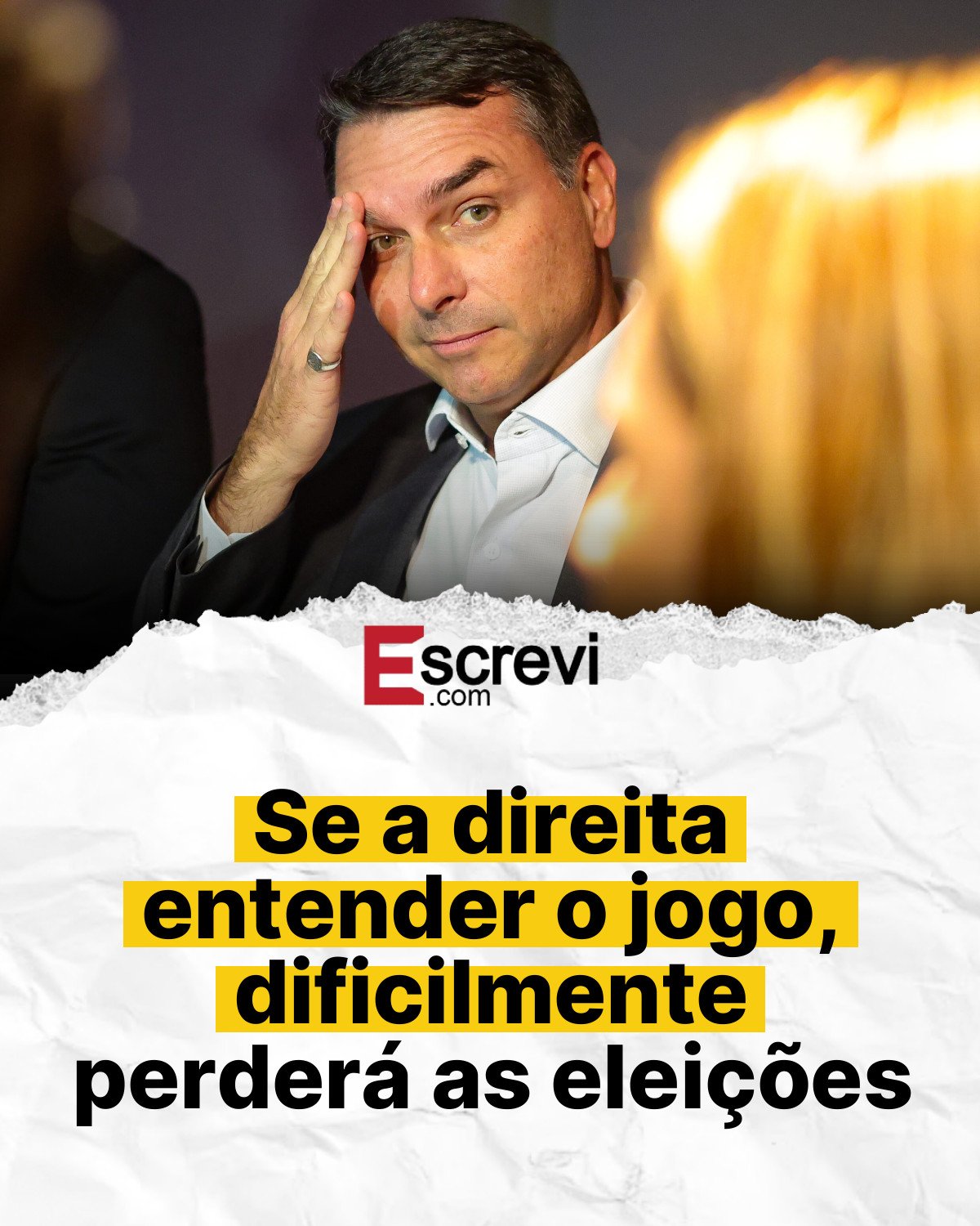 Se a direita entender o jogo, dificilmente perderá as eleições card branco