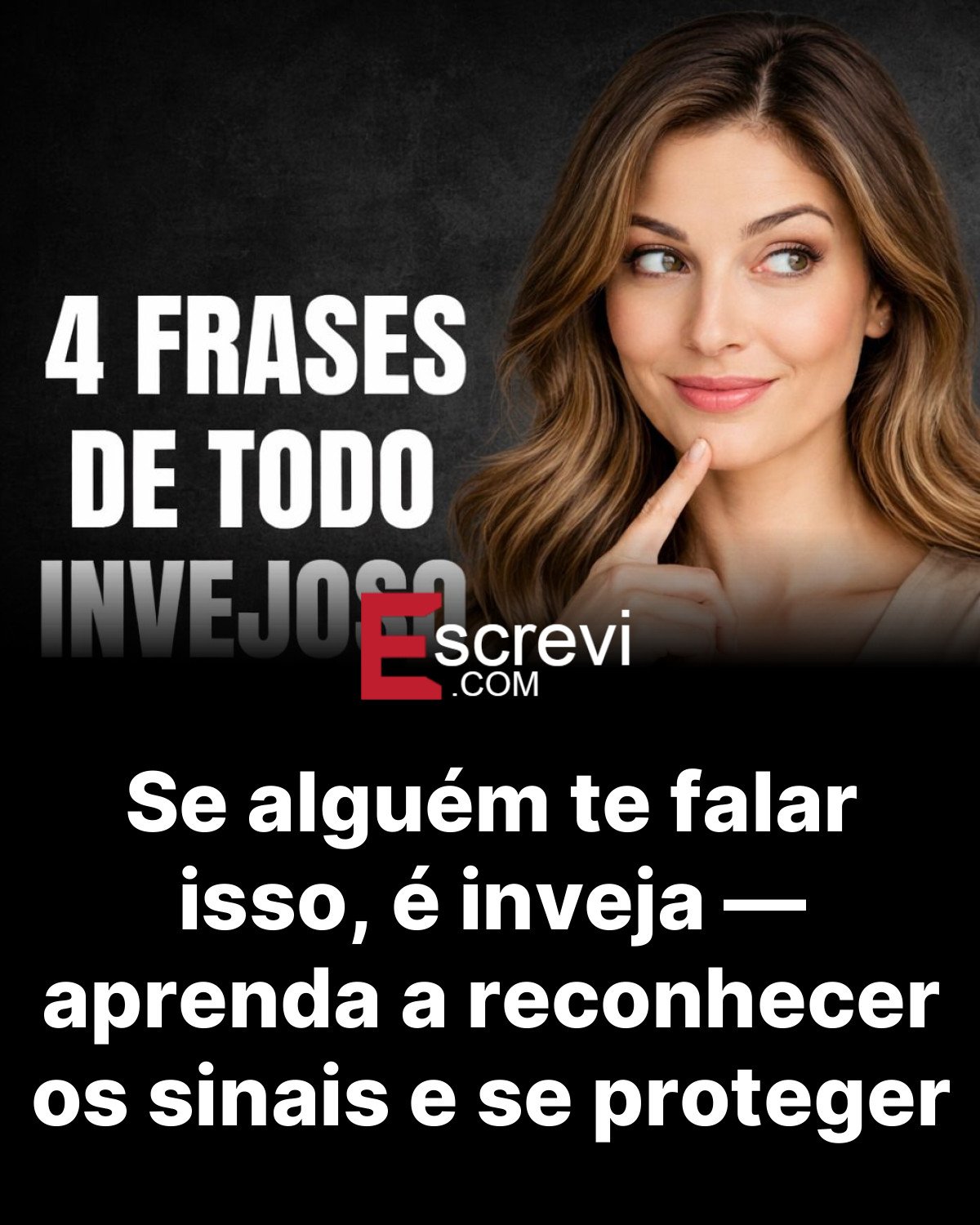 Se alguém te falar isso, é inveja — aprenda a reconhecer os sinais e se proteger card preto