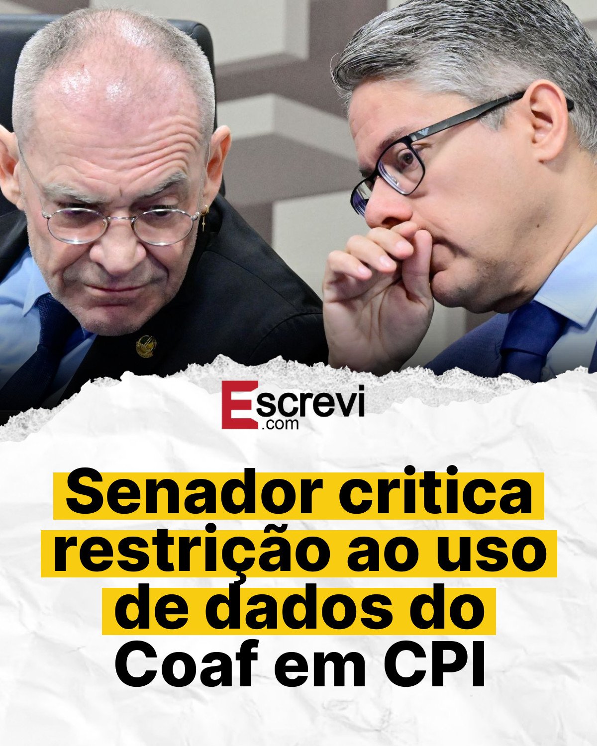 Senador critica restrição ao uso de dados do Coaf em CPI card branco