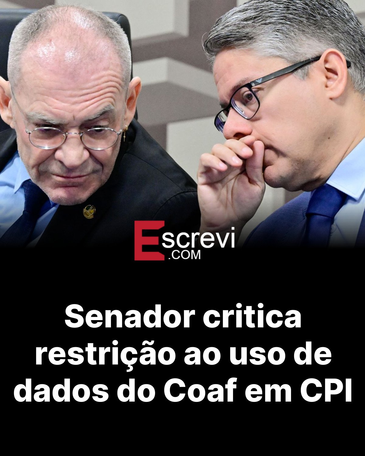 Senador critica restrição ao uso de dados do Coaf em CPI card preto