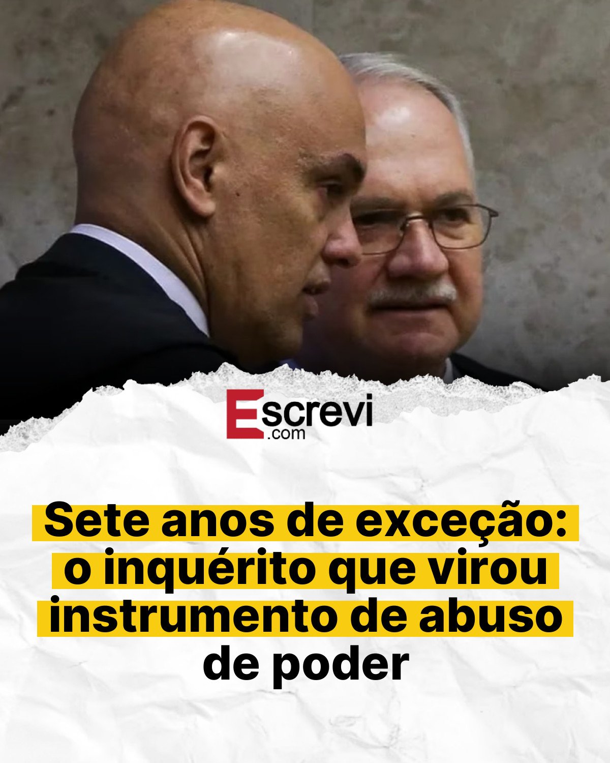 Sete anos de exceção: o inquérito que virou instrumento de abuso de poder card branco