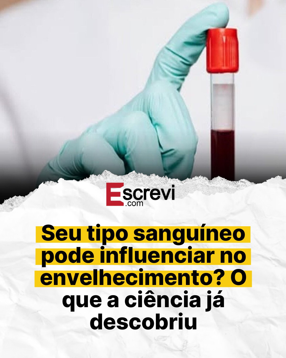 Seu tipo sanguíneo pode influenciar no envelhecimento? O que a ciência já descobriu card branco