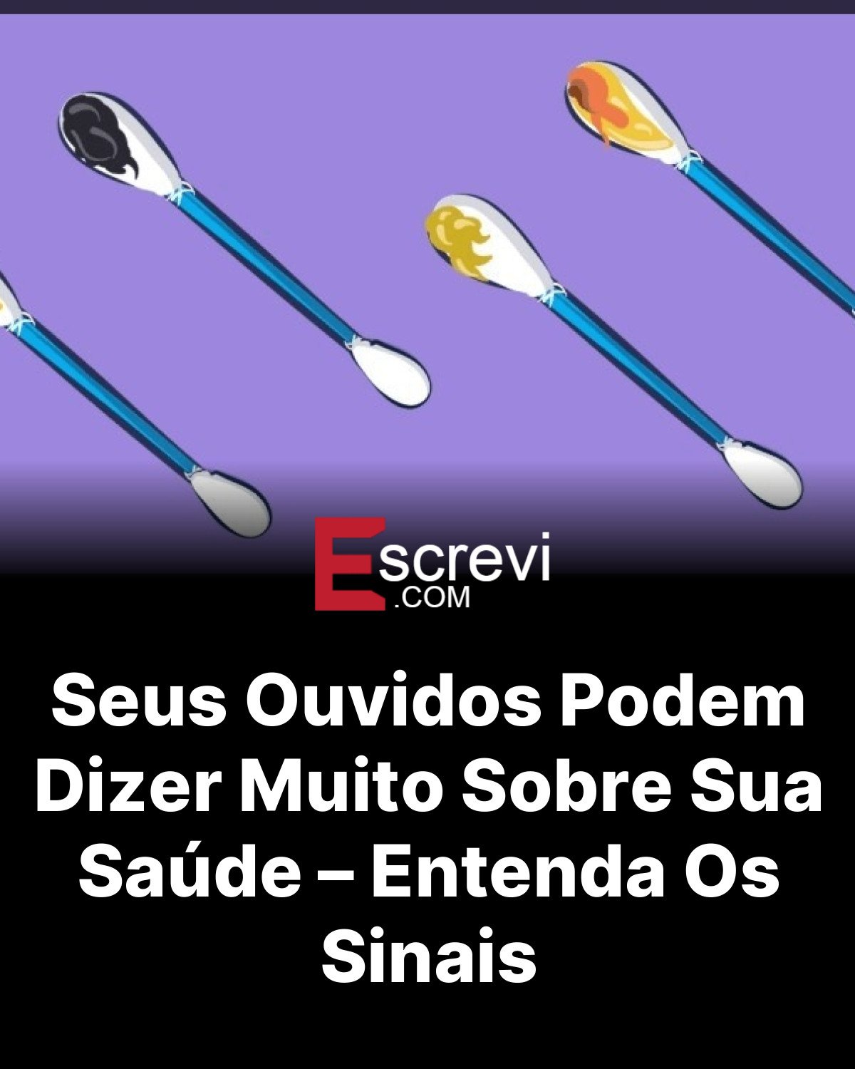 Seus Ouvidos Podem Dizer Muito Sobre Sua Saúde – Entenda Os Sinais card preto