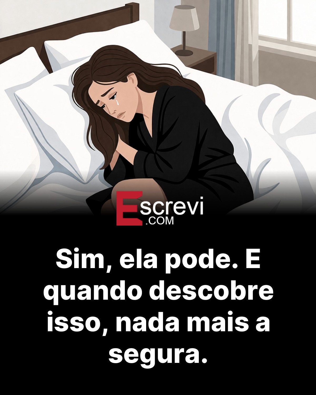 Sim, ela pode. E quando descobre isso, nada mais a segura. card preto